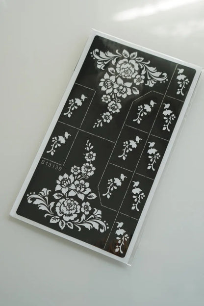 Henné 100 % Naturel – (Fait main) + Pochoir faciles